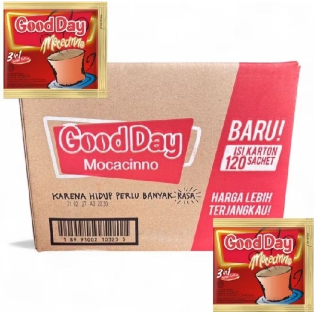 Kopi Good Day Mocacinno 1 Dus Isi 12 Renceng