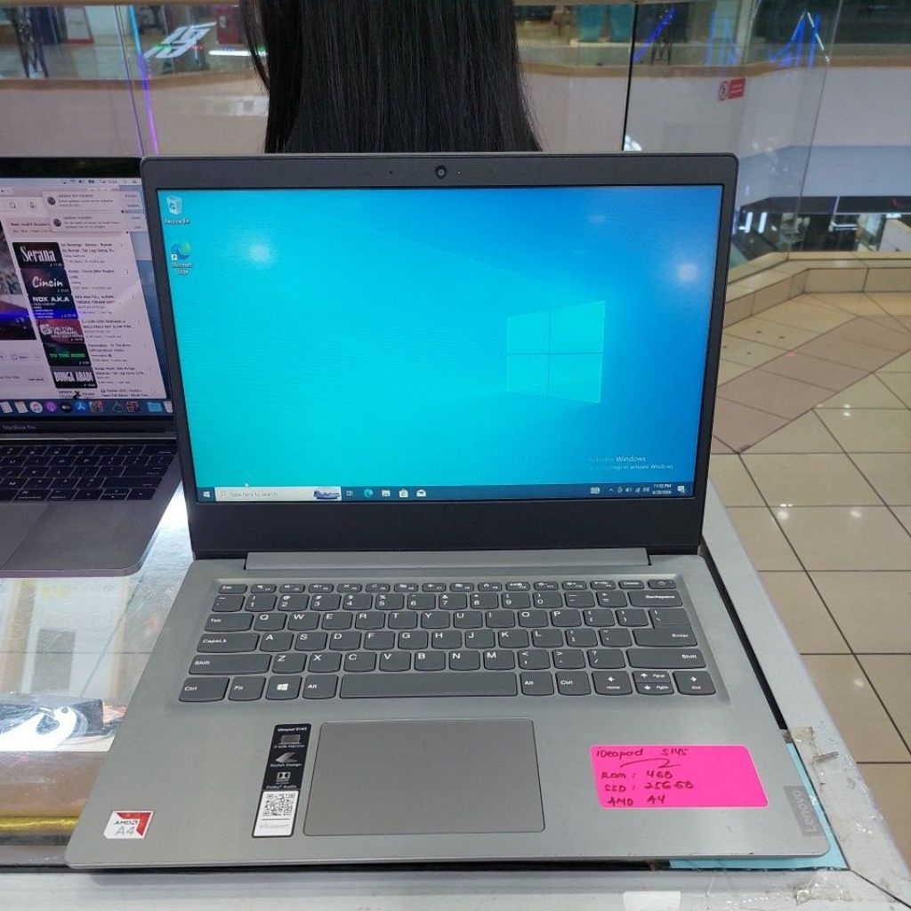 Laptop Lenovo ideapad S145-14AST AMD A4-9125 RADEON R3 Ram 4GB ssd 256GB 1289