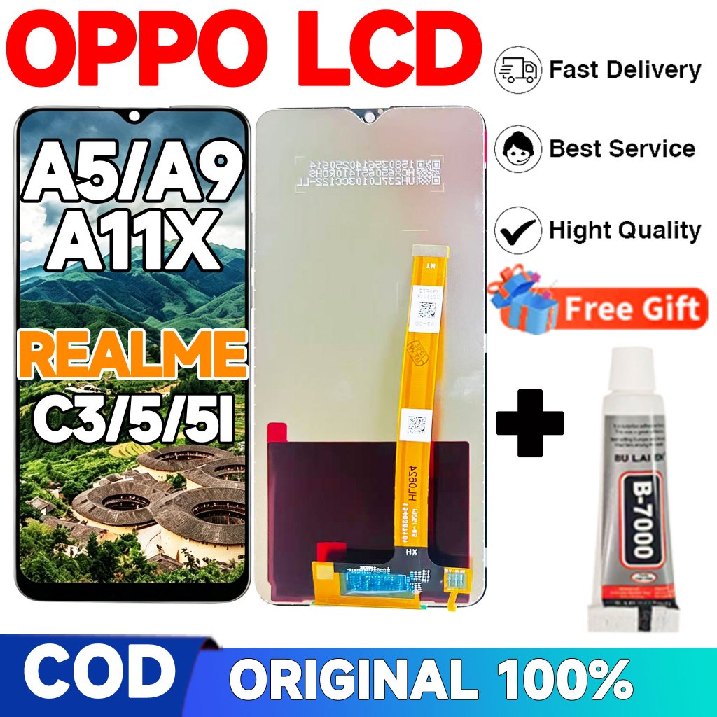 ORIGINAL LCD OPPO A5 2020/A9 2020/A11X/A31 2020/REALME 5I/C3 FULL SET TOUCHSCREEN HD