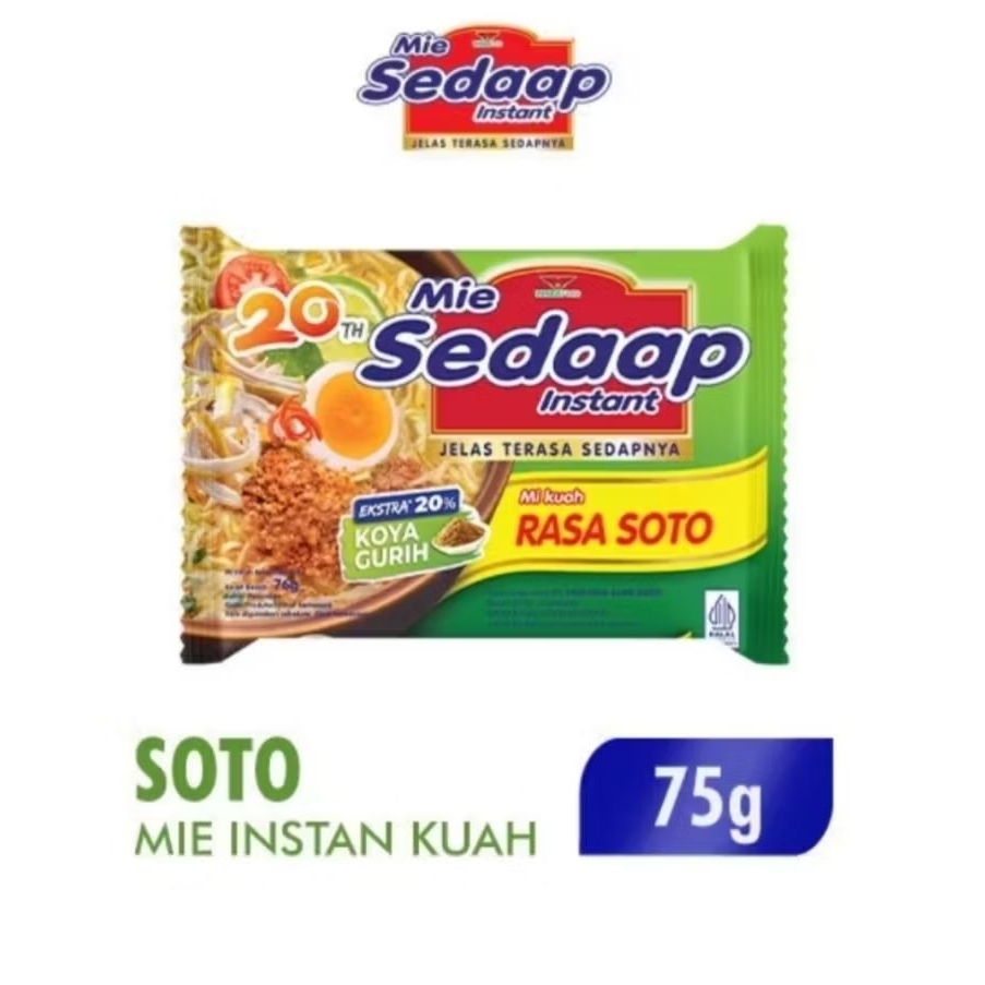 MIE SEDAP SOTO ISI 5 BUNGKUS MIE INSTAN SEDAP