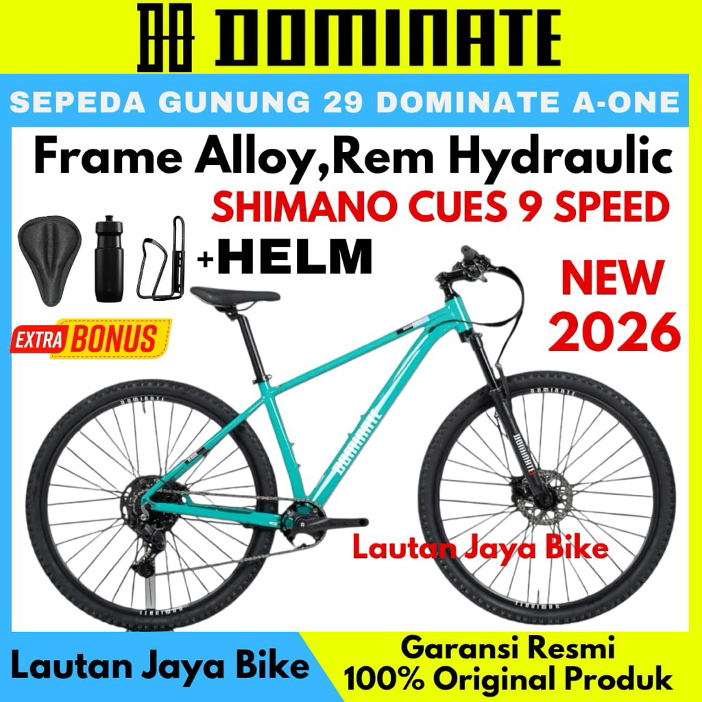 Sepeda Gunung 29 MTB Dominate A-One Frame Alloy Size S New