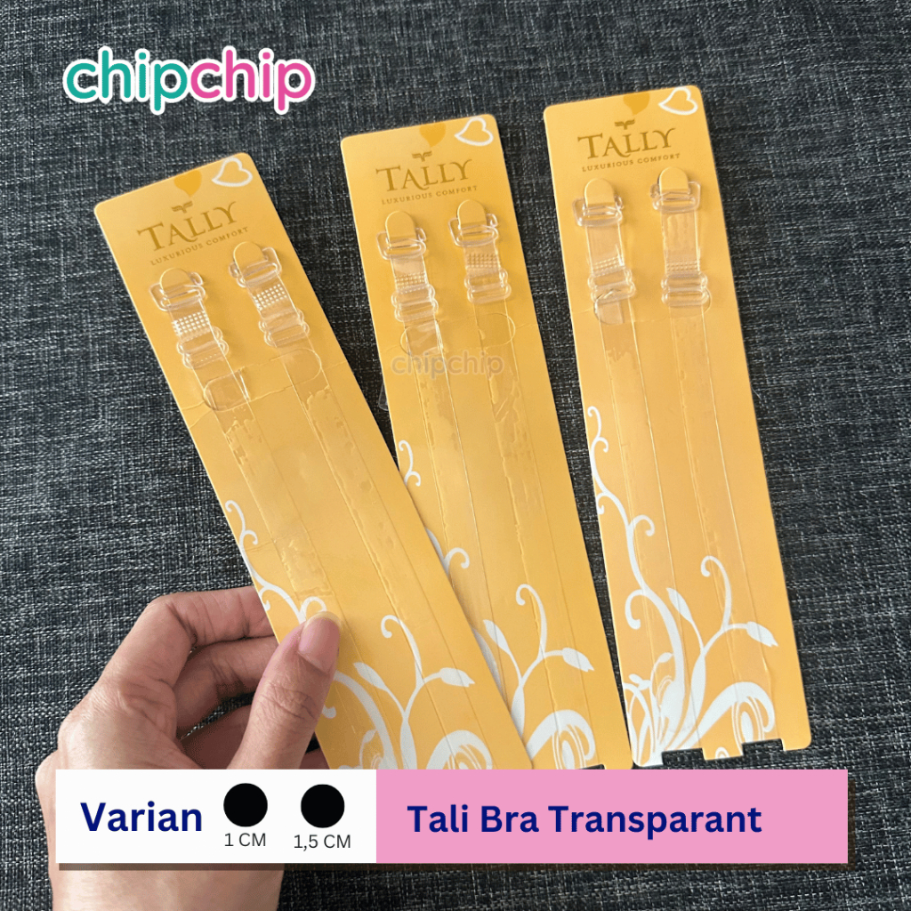 Chipchip - Tali Bra Transparan - Tali Bra Bening - Tali BH Premium merk Tally AB003
