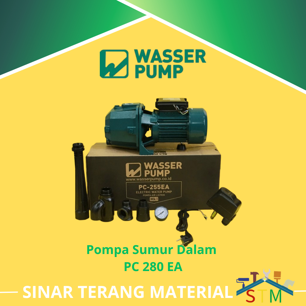 Mesin Pompa Air Jet Pump Wasser PC 255 EA - Otomatis / Tabung / Tanpa Tabung