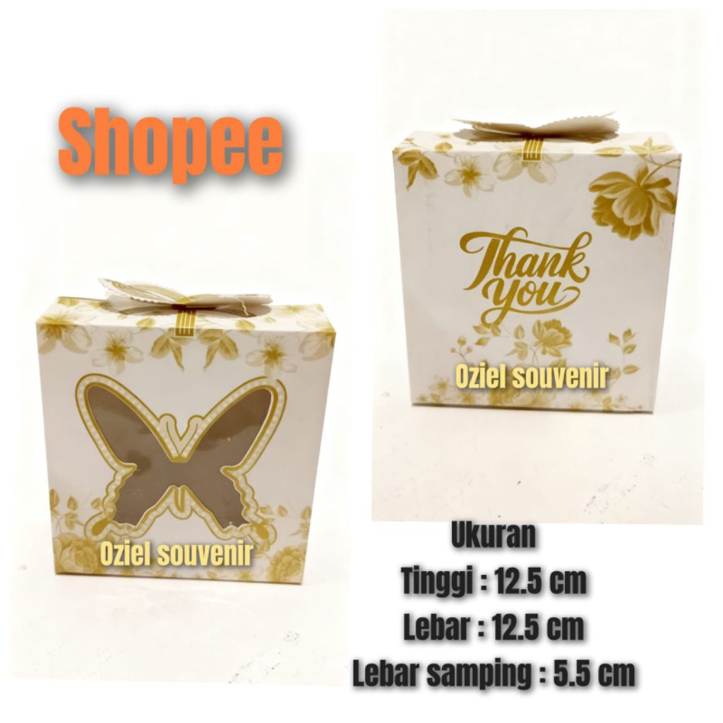 BOX MANGKOK APEL BESAR MODEL KUPU-KUPU - GRATIS TALIKUR