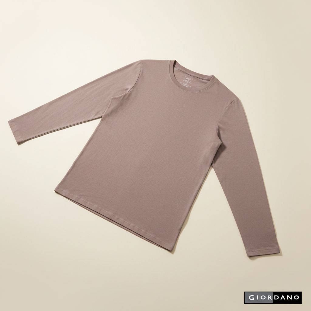 Giordano kaos lengan panjang long Sleeve Murah