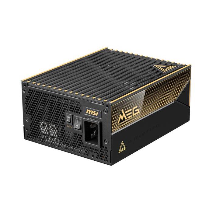 MSI MEG Ai1600T PCIE5 1600W Power Supply ATX 3.1 80 PLUS Titanium Fully Modular Hitam