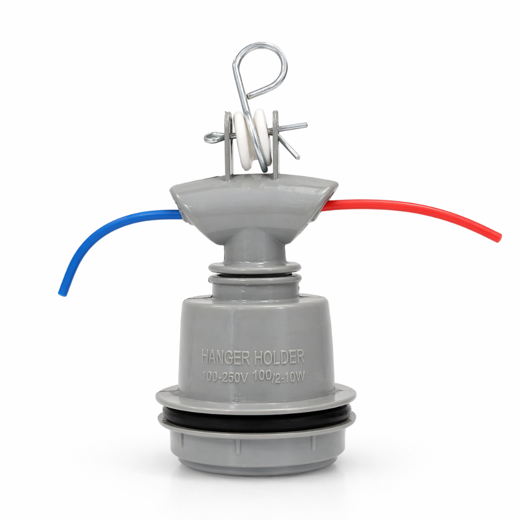 Fiting Lampu Gantung Outdoor Pioline - Fitting Lampu Besi E27