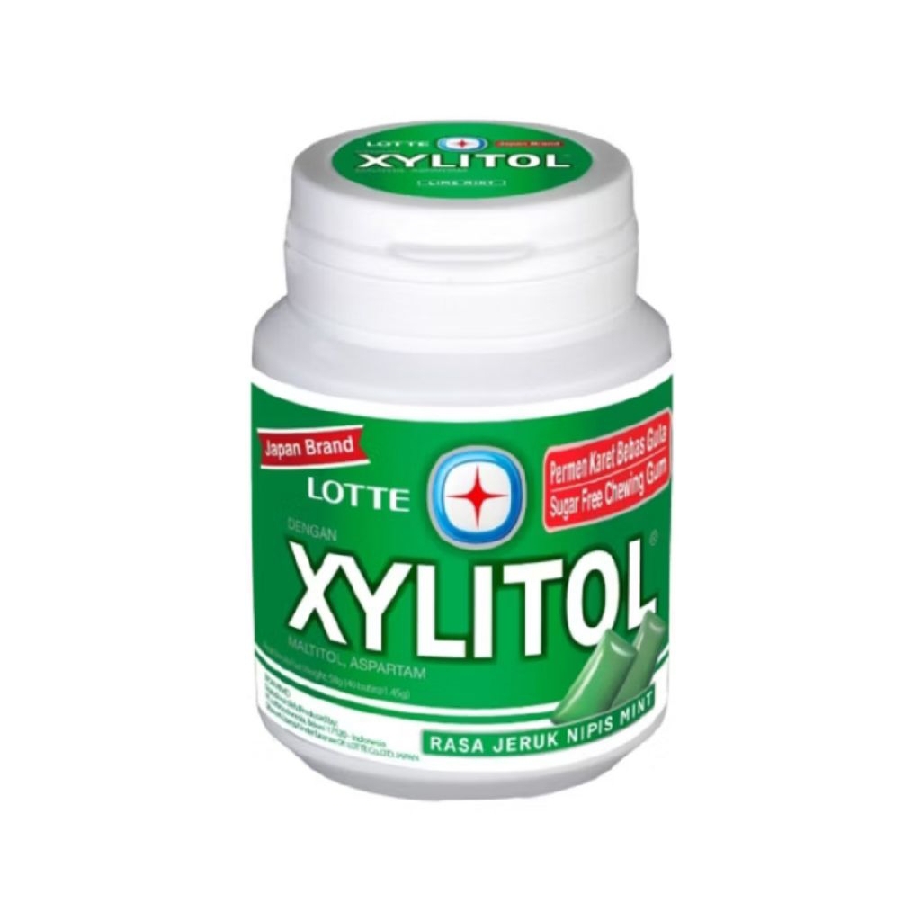 Xylitol Permen Karet Jeruk Nipis Mint 58 gr