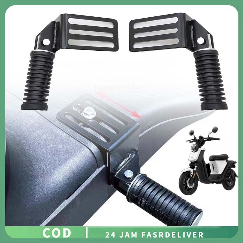 1pair Stan Kaki Motor Dapat Dilipat Pijakan Kaki Depan Motor Matic Tahan Lama Pijakan Kaki Depan Mat