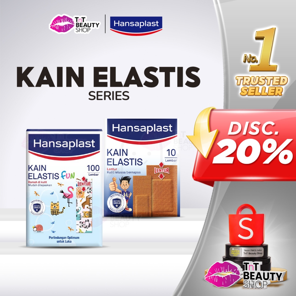 Hansaplast Kain Elastis Mix 10 Sheets - 20 Sheets - 50 Sheets - Plaster Luka | TnT Beauty Shop