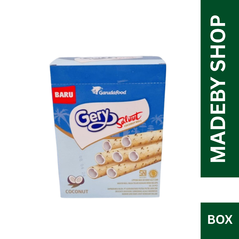 Gery Salut Wafer Roll Kelapa Box Isi 24 Pcs