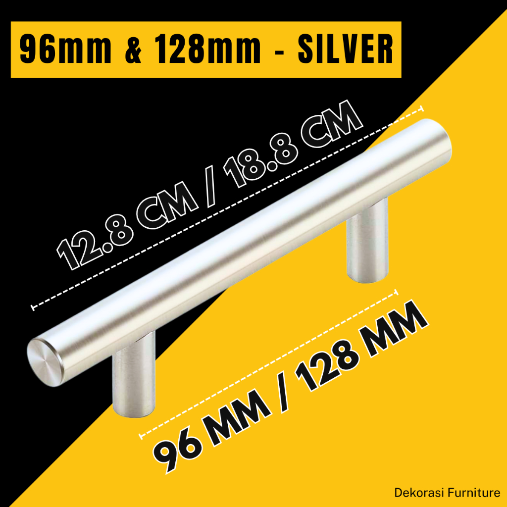 Handel Tarikan Pintu  / Handle Tarikan Laci Minimalis Modern SILVER