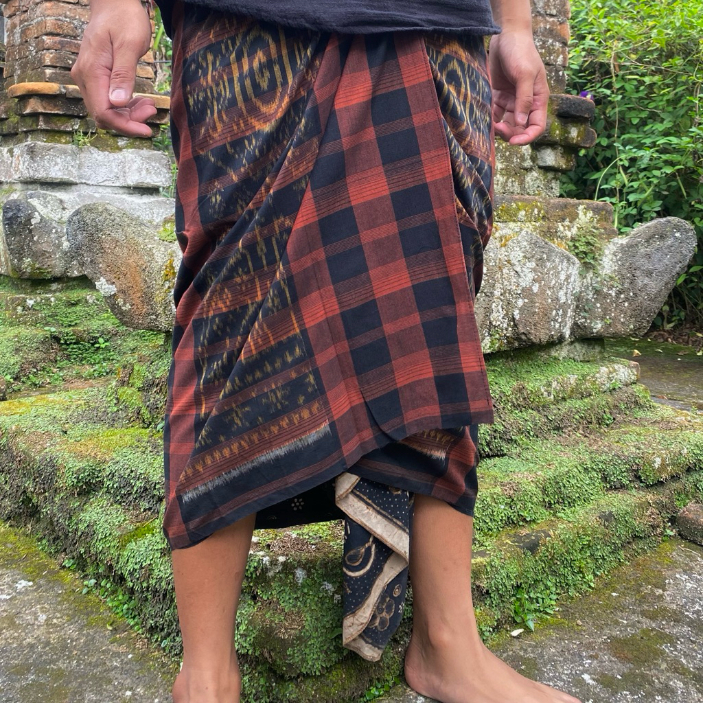 saput endek tanpa tepi / saput lurik / saput murah
