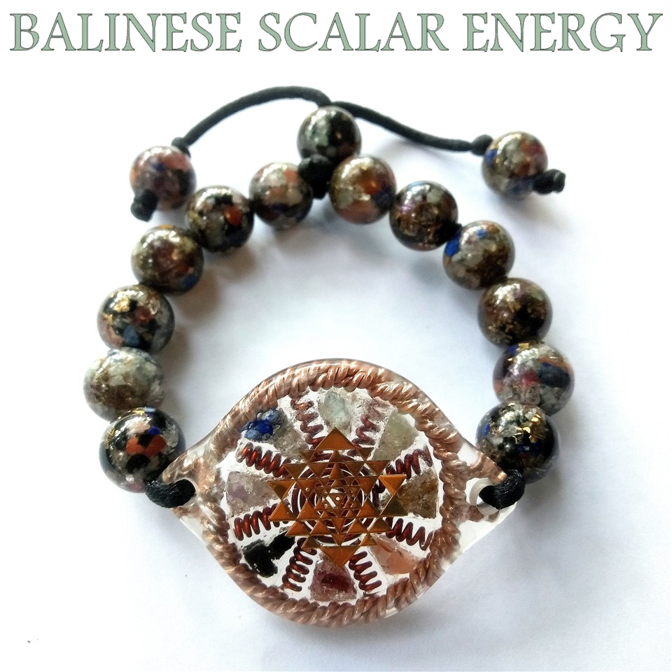 GELANG BIO G BUSTER 7 CAKRA ORGONITE SCALAR ENERGY WITH SRI YANTRA