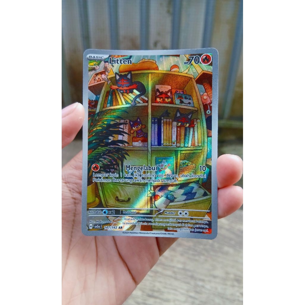 Kartu pokemon Litten AR 147/142