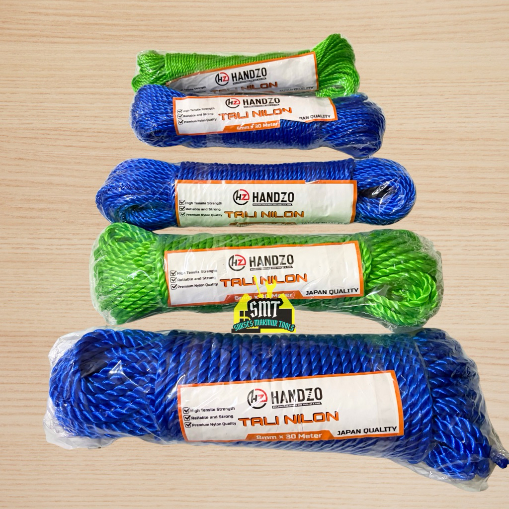 Tali Tambang 30 METER / Tali Tambang Jemuran / Tali Tambang Nilon 30 Meter 3mm 4mm 5mm 6mm 8mm
