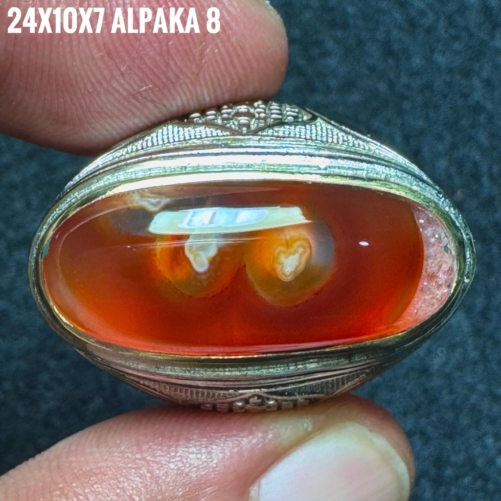Cincin Batu Akik Natural Lafadz Allah