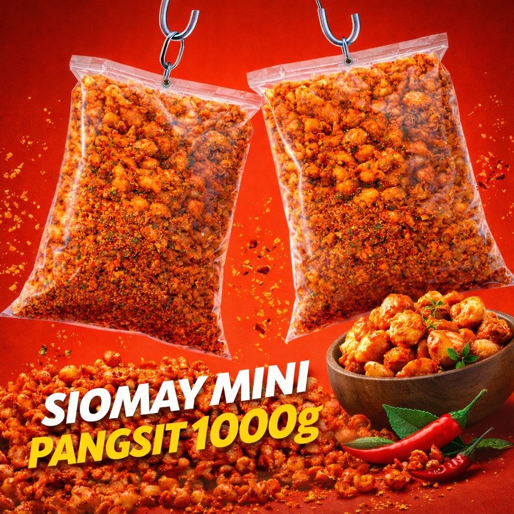 NGEMILYUKK23 - SIOMAY MINI PANGSIT 1000G 1KG - PEDAS & ORIGINAL- MAKANAN SNACK CEMILAN RINGAN