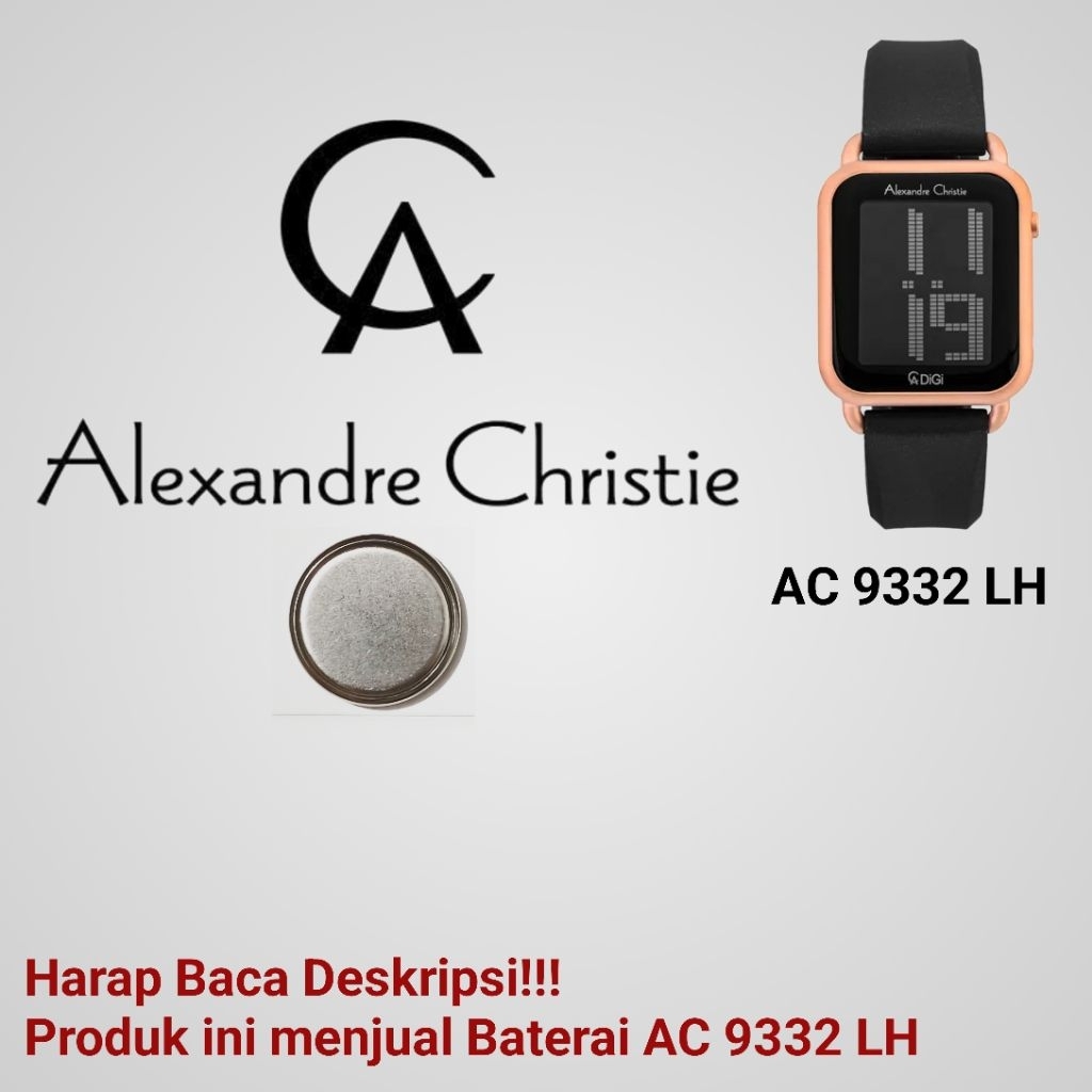 Baterai Jam Tangan Alexandre Christie AC 9332 LH