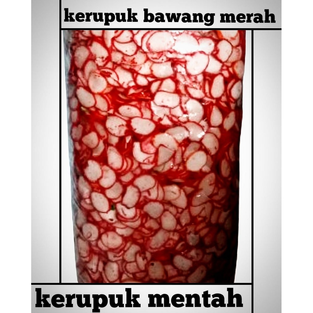 Sawarga kerupuk mentah kerupuk rasa bawang merah