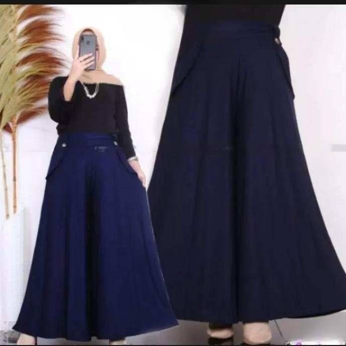Celana Kulot Wanita Soraya Bahan Moscrepe Premium