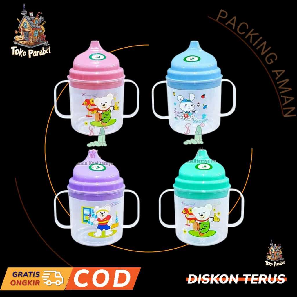 gelas dot air minum susu anak bayi cup training