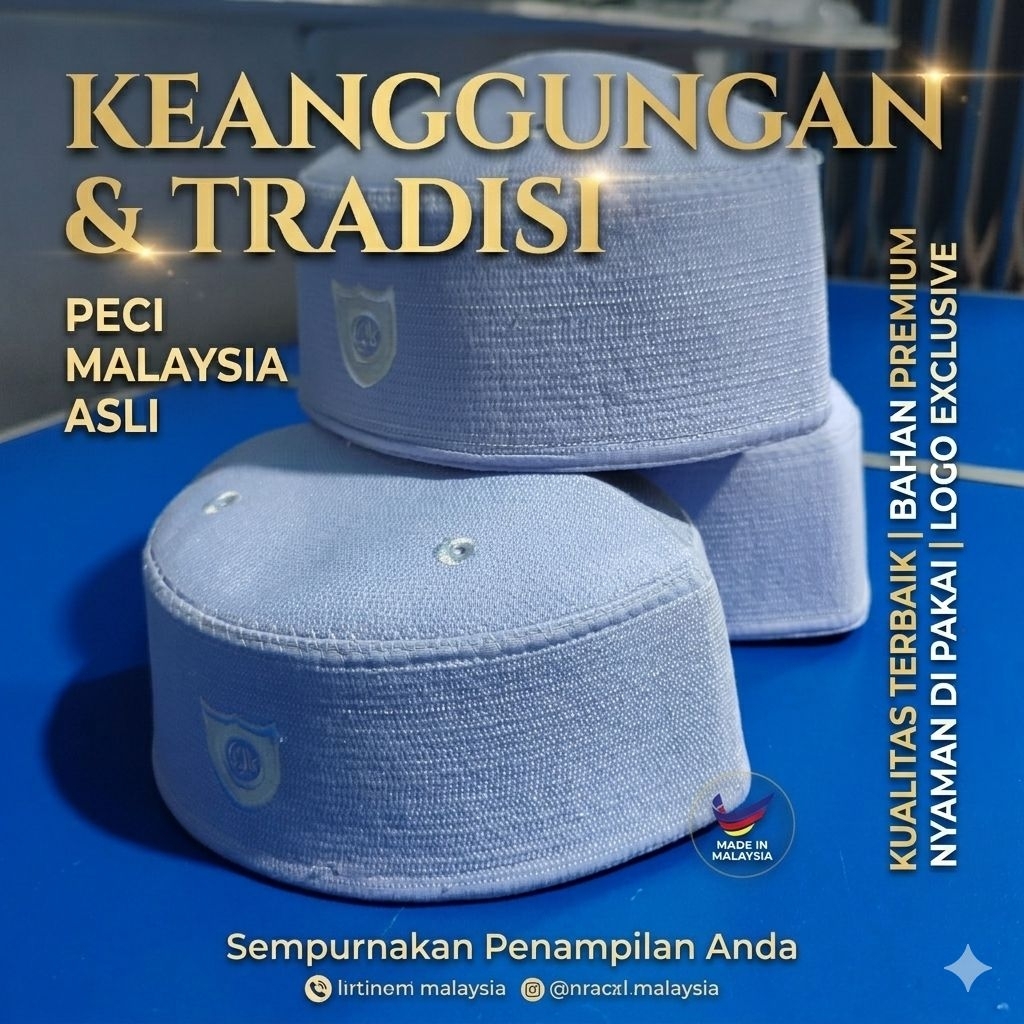 Peci Malaysia Tinggi 7Cm