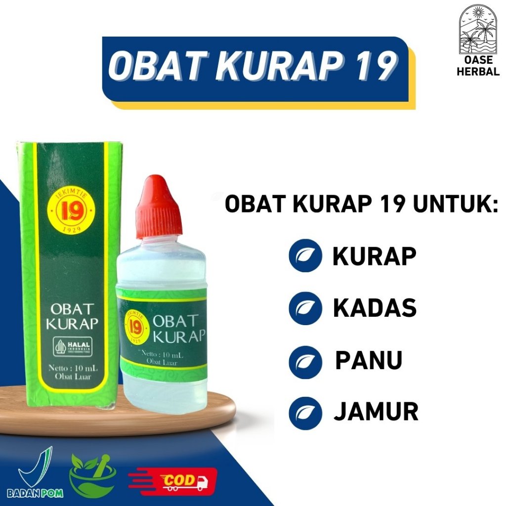 Obat Gatal Kurap Panu Kudis Cair Cap 19 Paling Ampuh BPOM