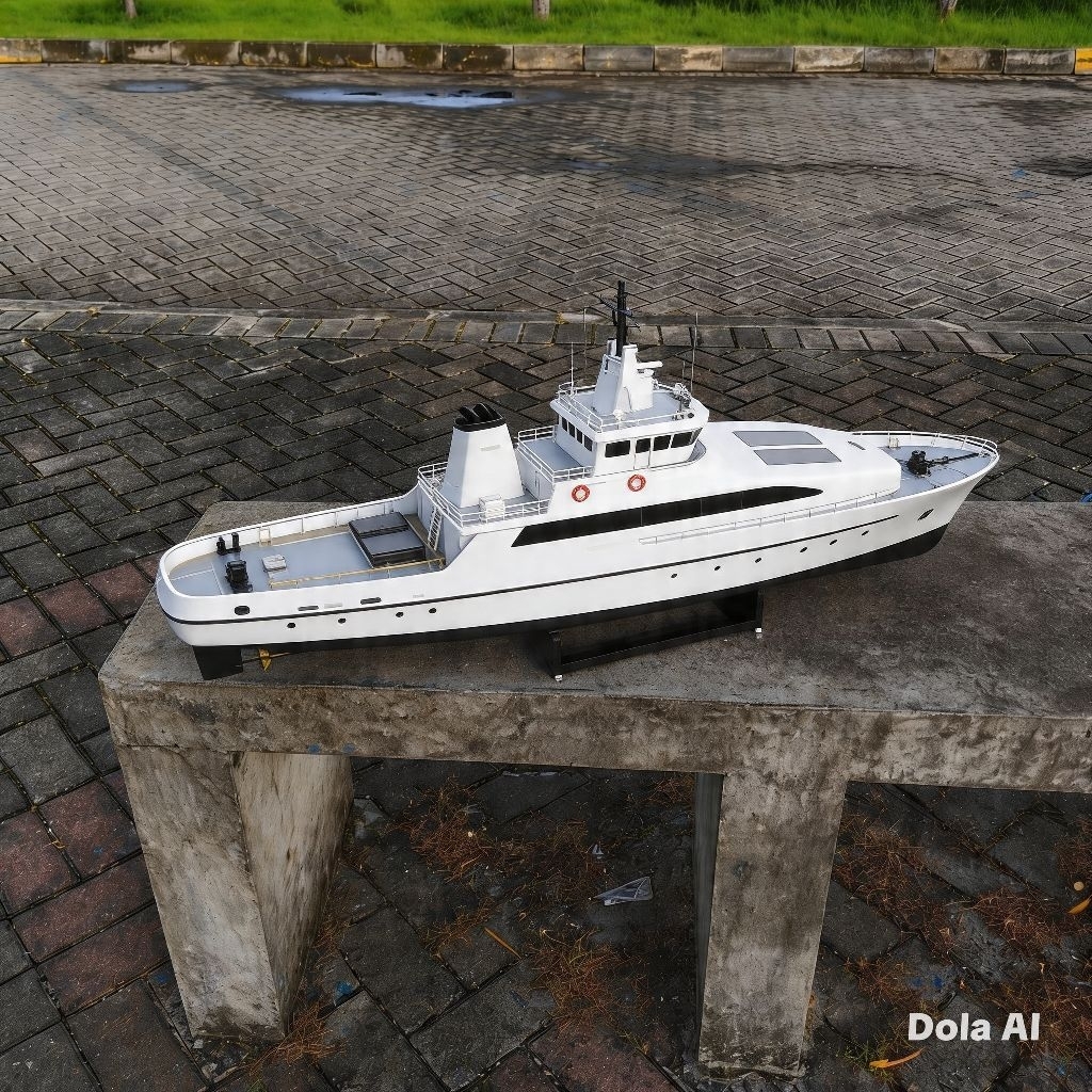 Hull RC Boat 3D Print 90 cm tipe Kapal Yatch 1