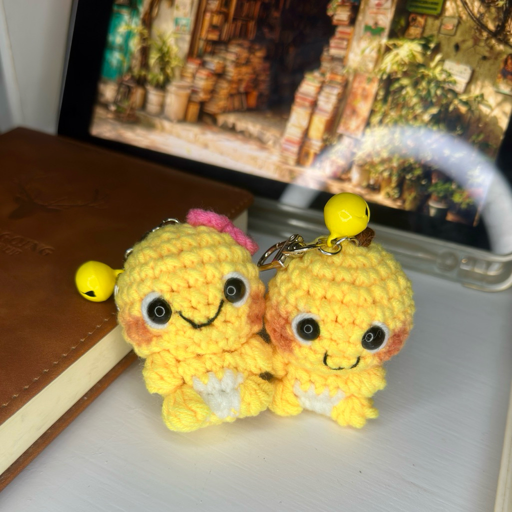 [NAILONG MINI] gantungan kunci rajut nailong / amigurumi nailong crochet keychain / nailong crochet 