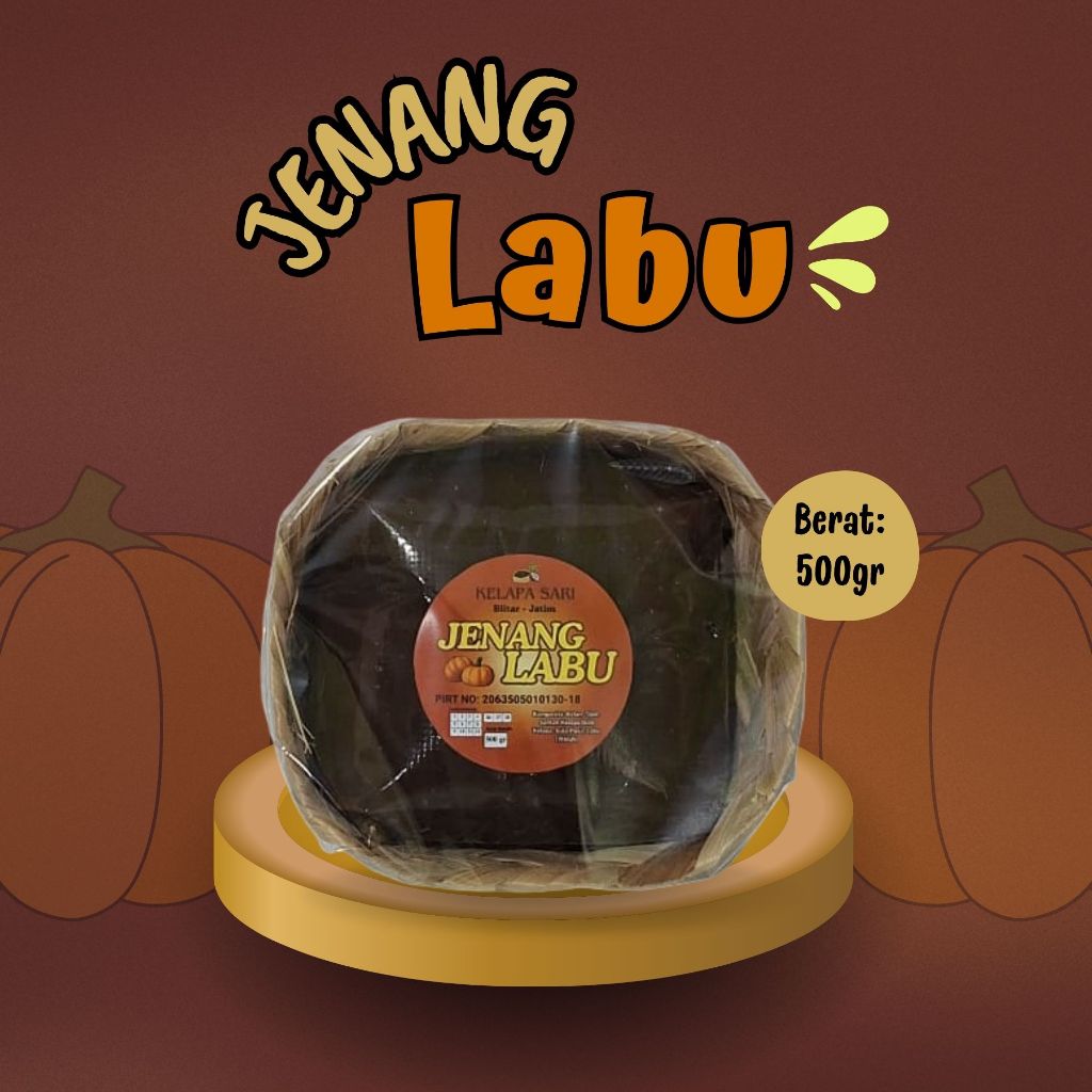 Dodol Jenang Ketan Rasa Labu (Waluh) 500gr Oleh-Oleh Khas Blitar
