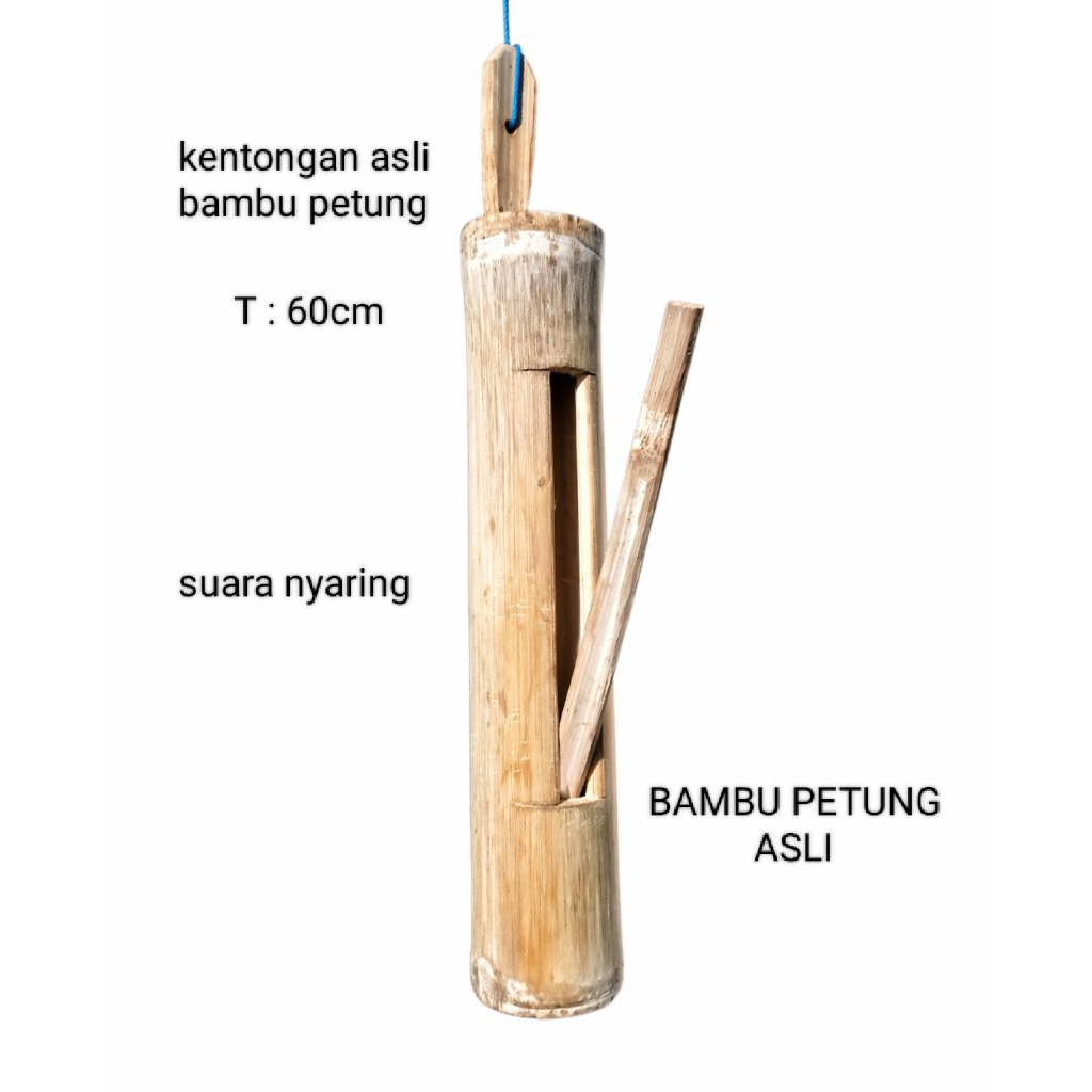 Kentongan Bambu asli bambu petung