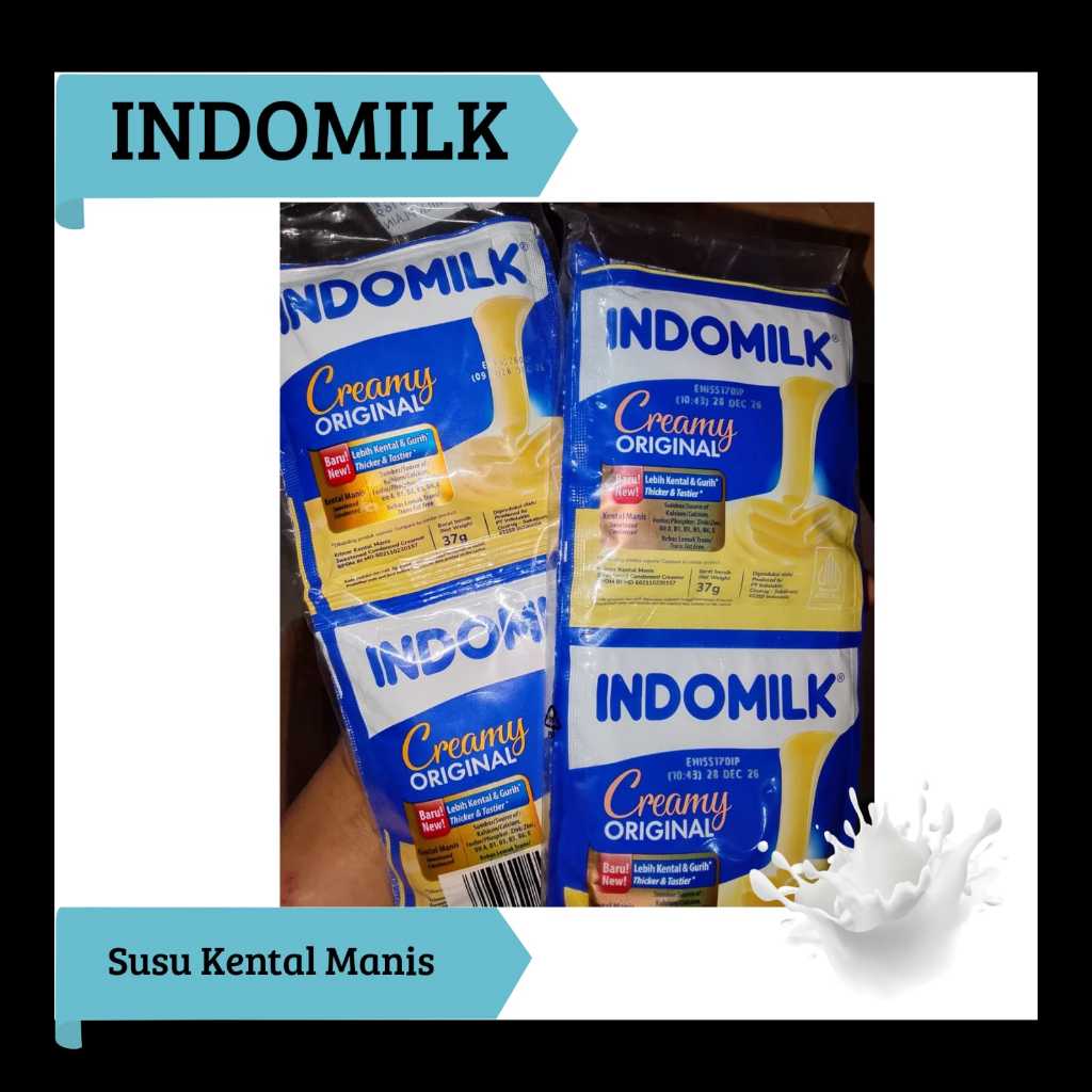 SUSU INDOMILK SACHET - ( 1 Renteng Isi 6 Sachet)