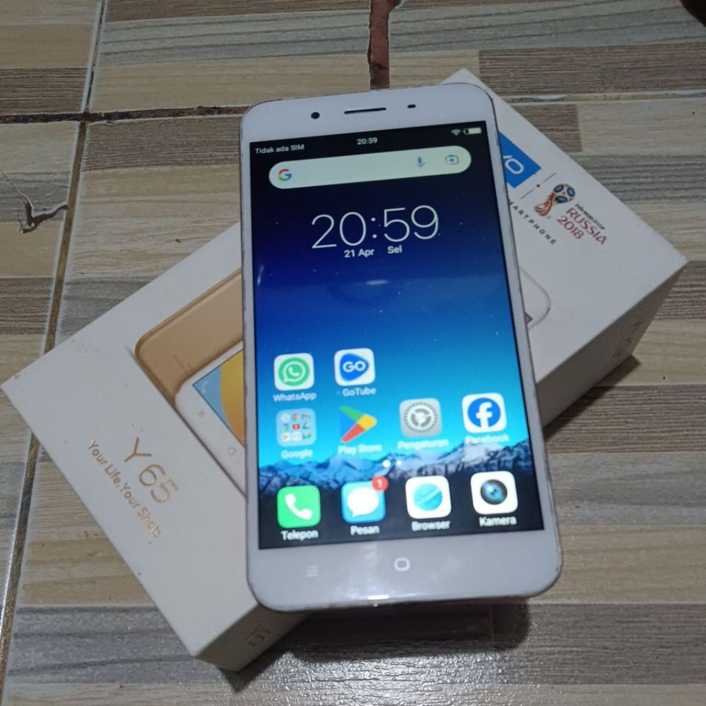 HP VIVO Y65 RAM 3/16 GB NORMAL DAN SIAP PAKAI.