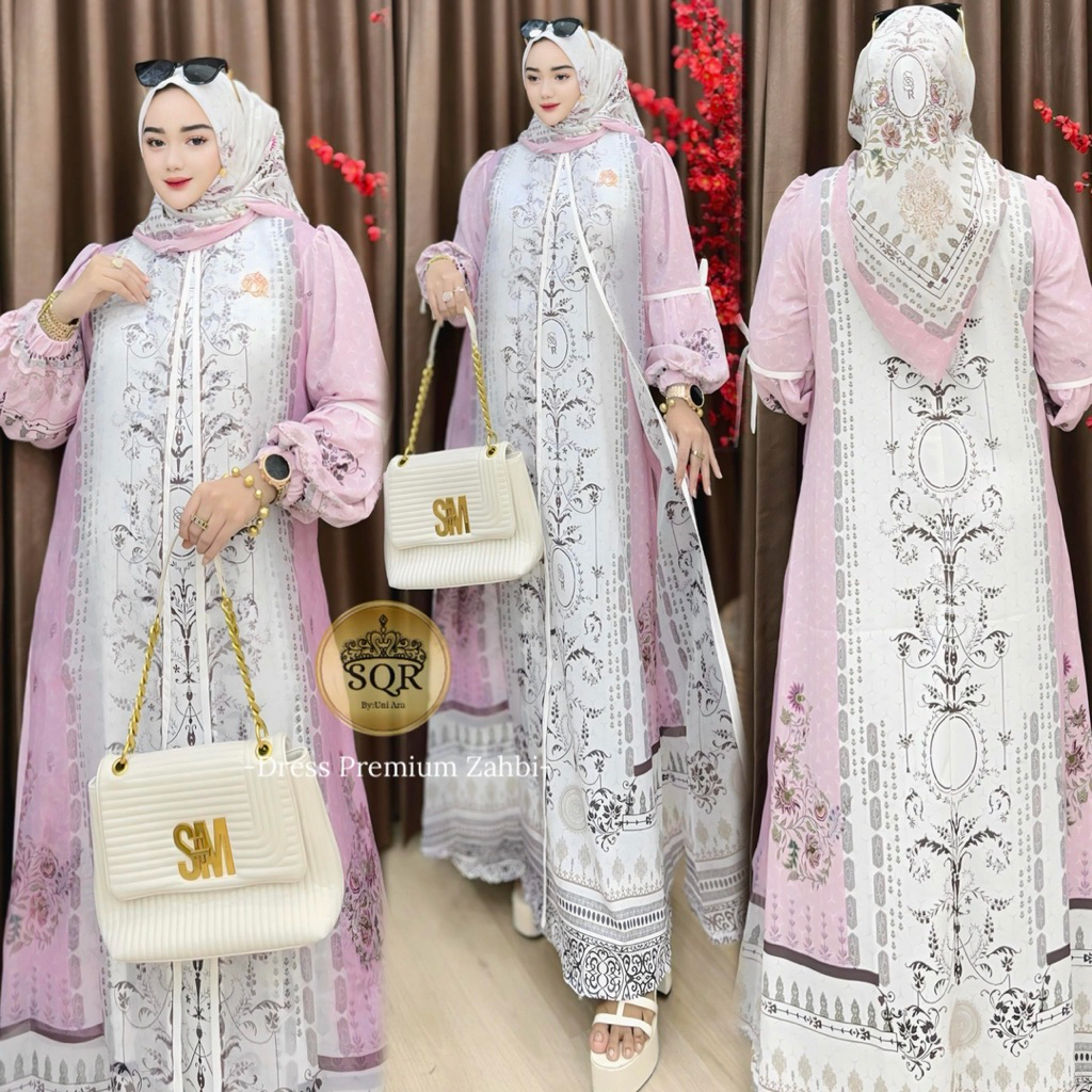 Gamis Zahbi | Gamis Zahbi Uni Ara | Gamis Uni Ara | Dress Zahbi | Dress Zahbi Uni Ara