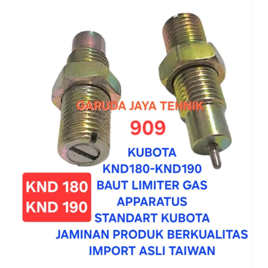 baut limiter gas Baut setelan minyak fuel limiter apparatus kubota KND180 KND190 KND 180 KND 190 jam