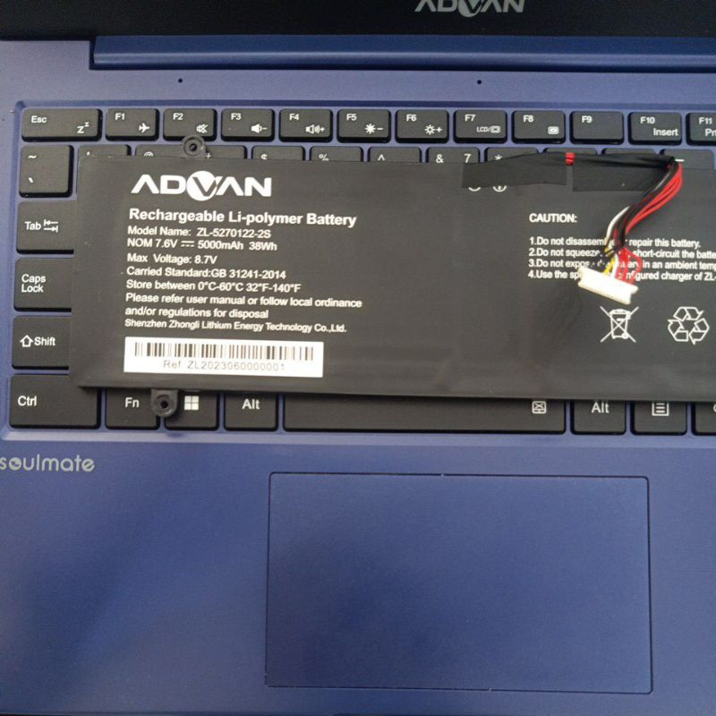 Baterai Laptop Advan Soulmate 1405 Original bergaransi
