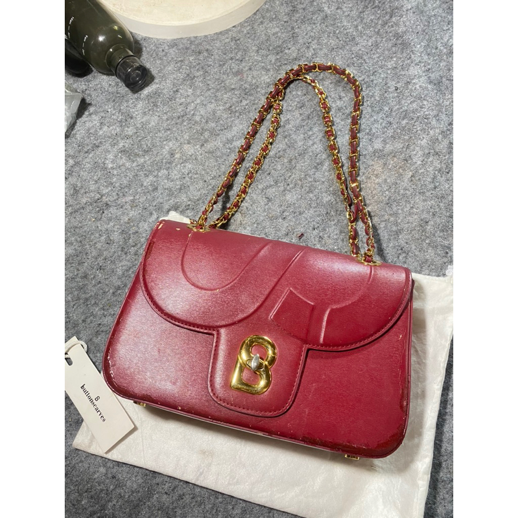 ButtonScarves bag preloved merah