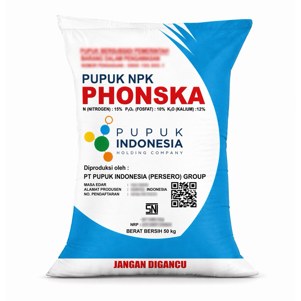 Pupuk NPK Phonska 50kg 15-10-12 [Beli 4 Gratis Ongkir]