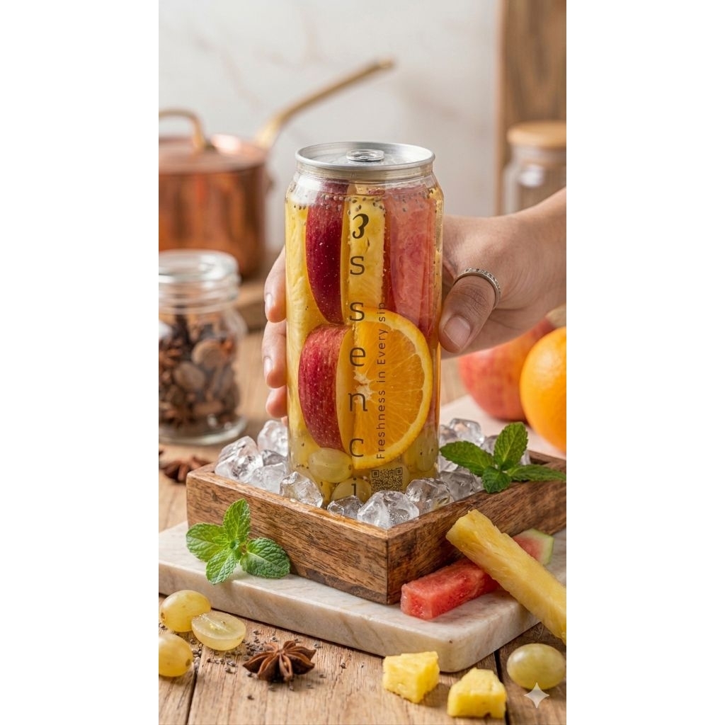 Essencia Fruit Tea Drink|Teh Buah Segar (Mix Fruit ) 500ml