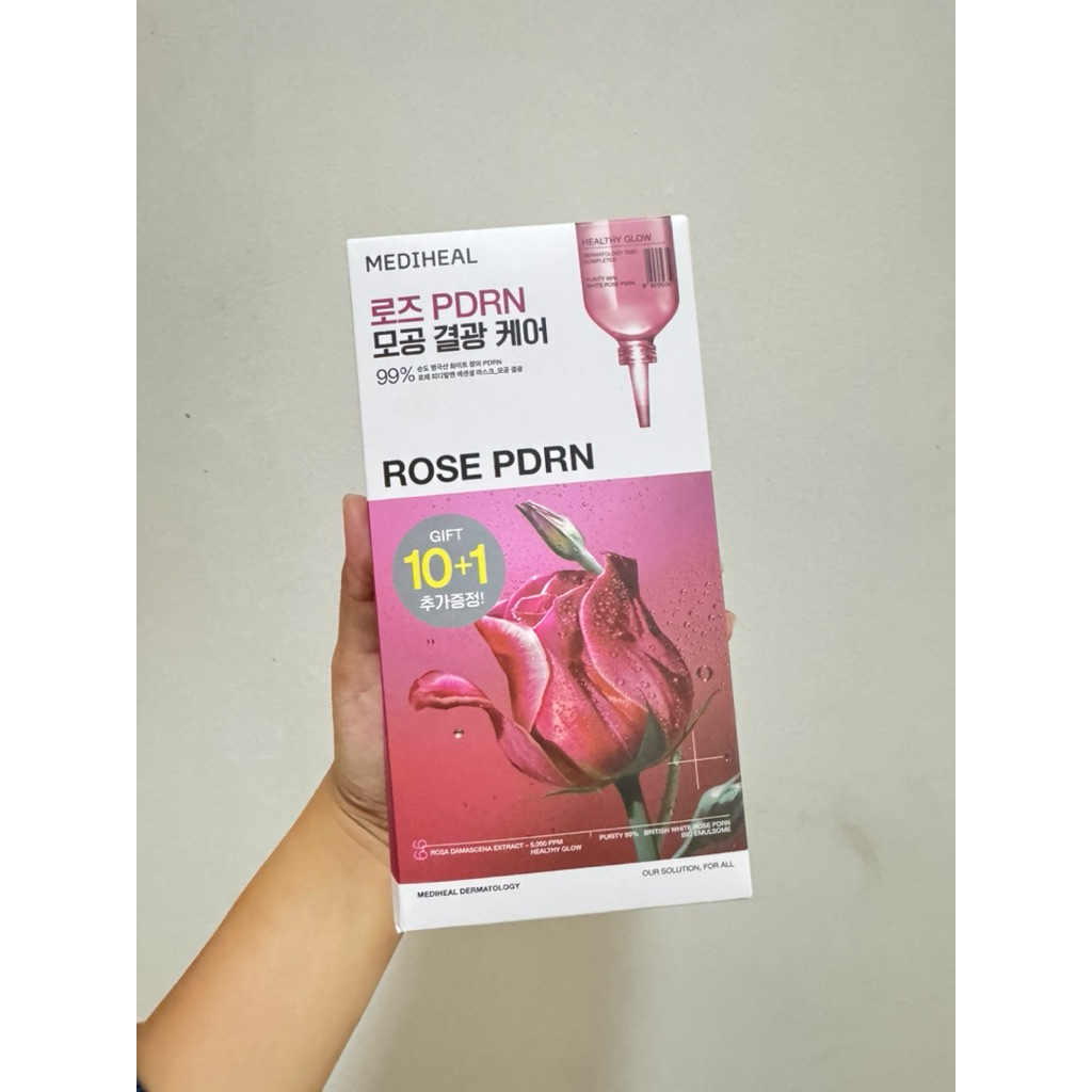 Mediheal Sheet Mask Rose PDRN isi 10pcs + 1pcs original Olive Young korea exp 2028 (beli pas liburan