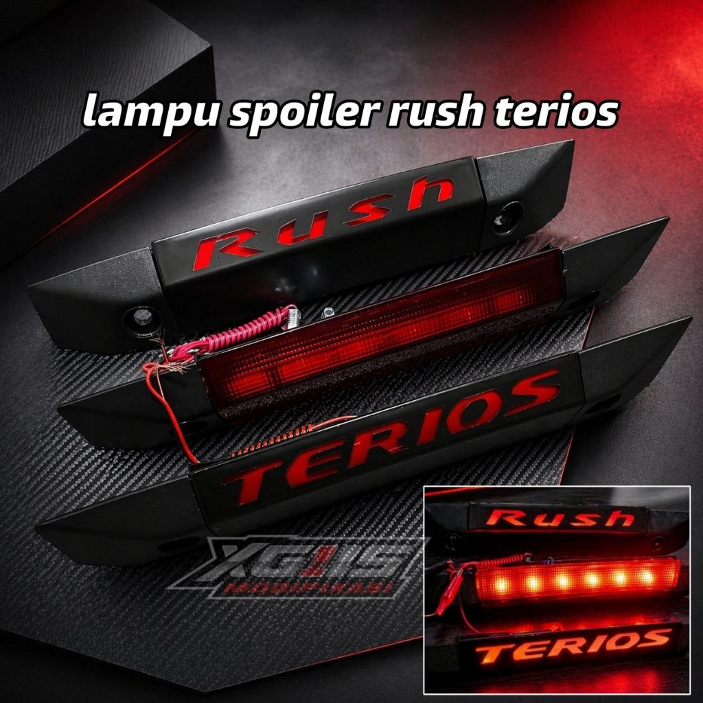 lampu rem indikator spoiler rush 2018 2019 2020 2021 - lampu spoiler rush 2018-2021 / lampu spoiler 