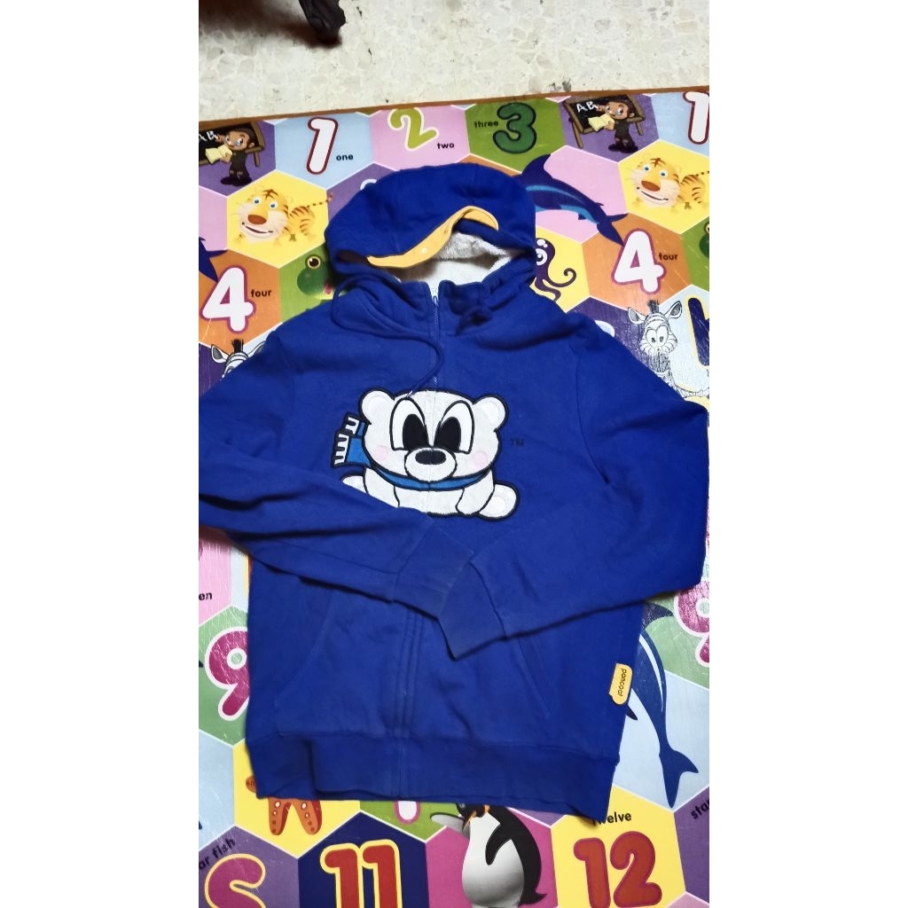 HOODIE ZHIPPER PANCOAT POP BERUANG ORIGINAL