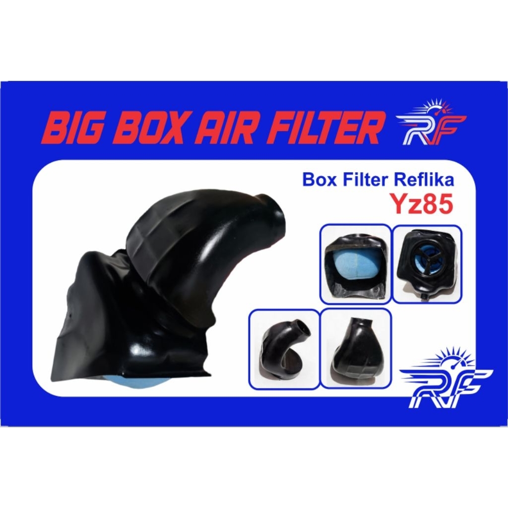 reflika box filter yz85 pnn bebek modif  lengkap dengan rangka busa dan pelindung lumpur