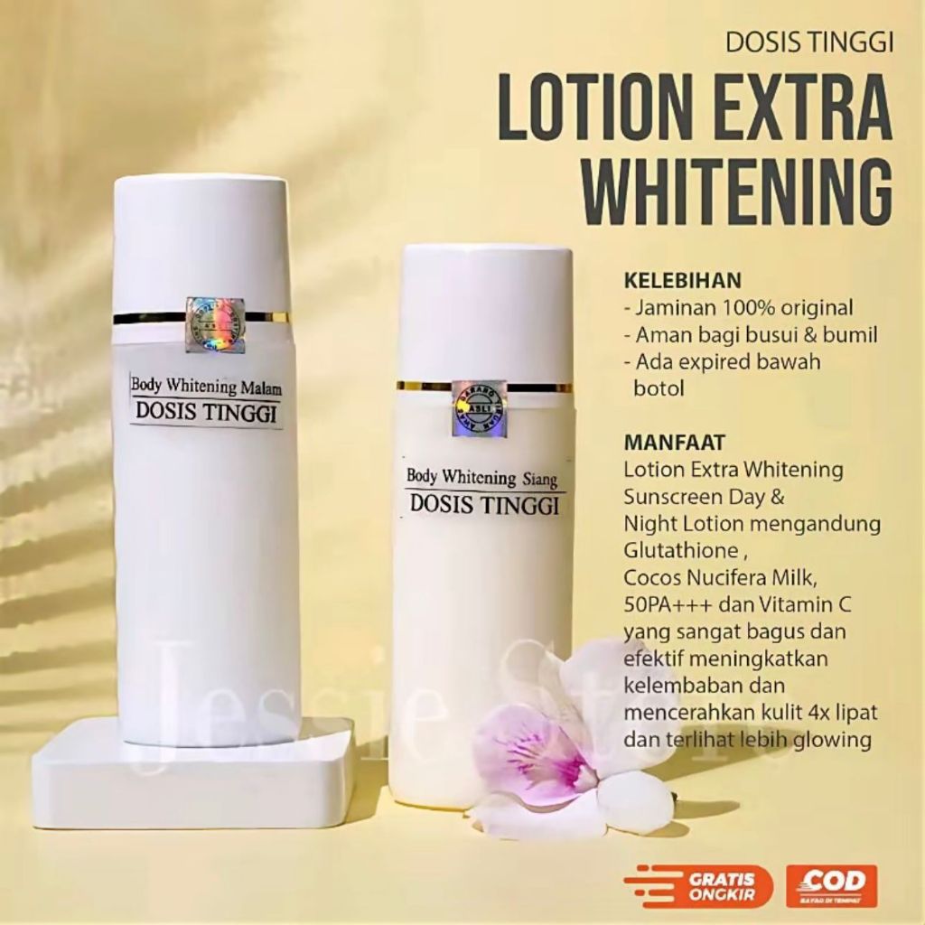 HB EXTRA WHITENING SIANG MALAM HANDBODY WHITENING PEMUTIH BADAN MENCERAHKAN GLOWING SKIN