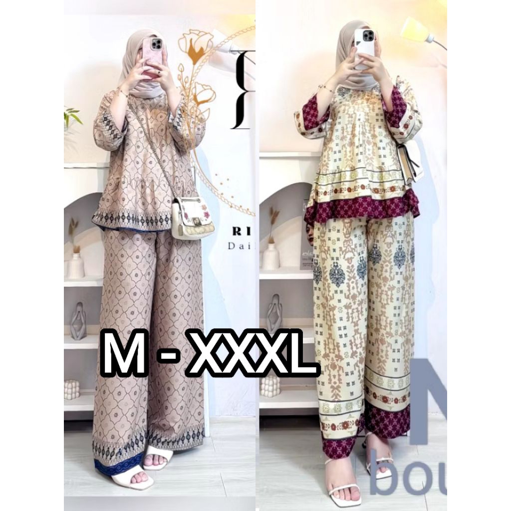 SETELAN VIRAL BAHAN RAYON SUPER DINGIN SEKALI 