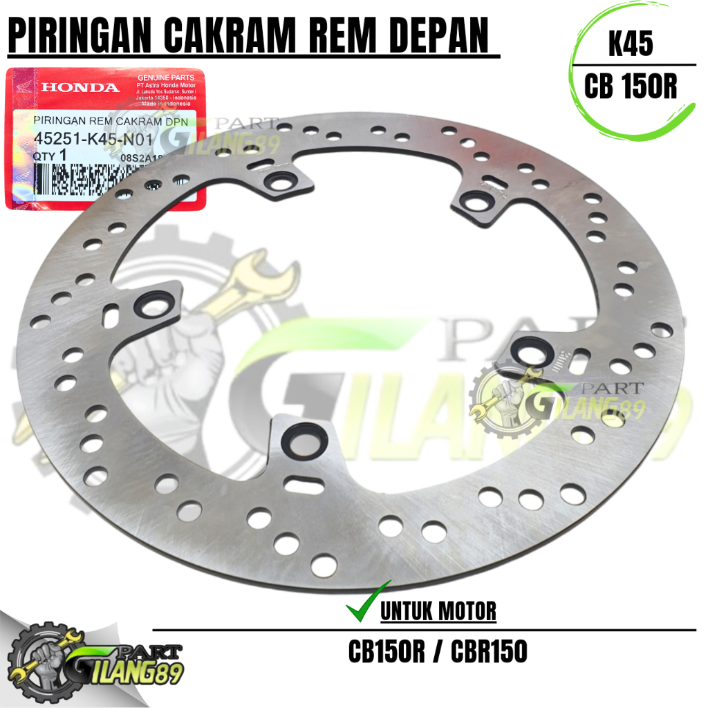 PIRINGAN CAKRAM DEPAN CBR150 / CB 150R NEW / LED / CBR150R K45