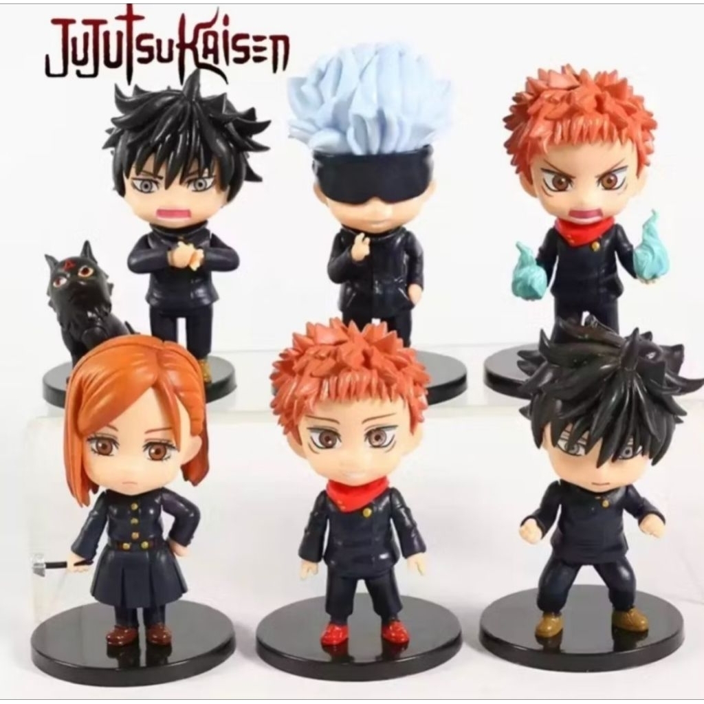 action figure jujutsu kaisen set 6pcs