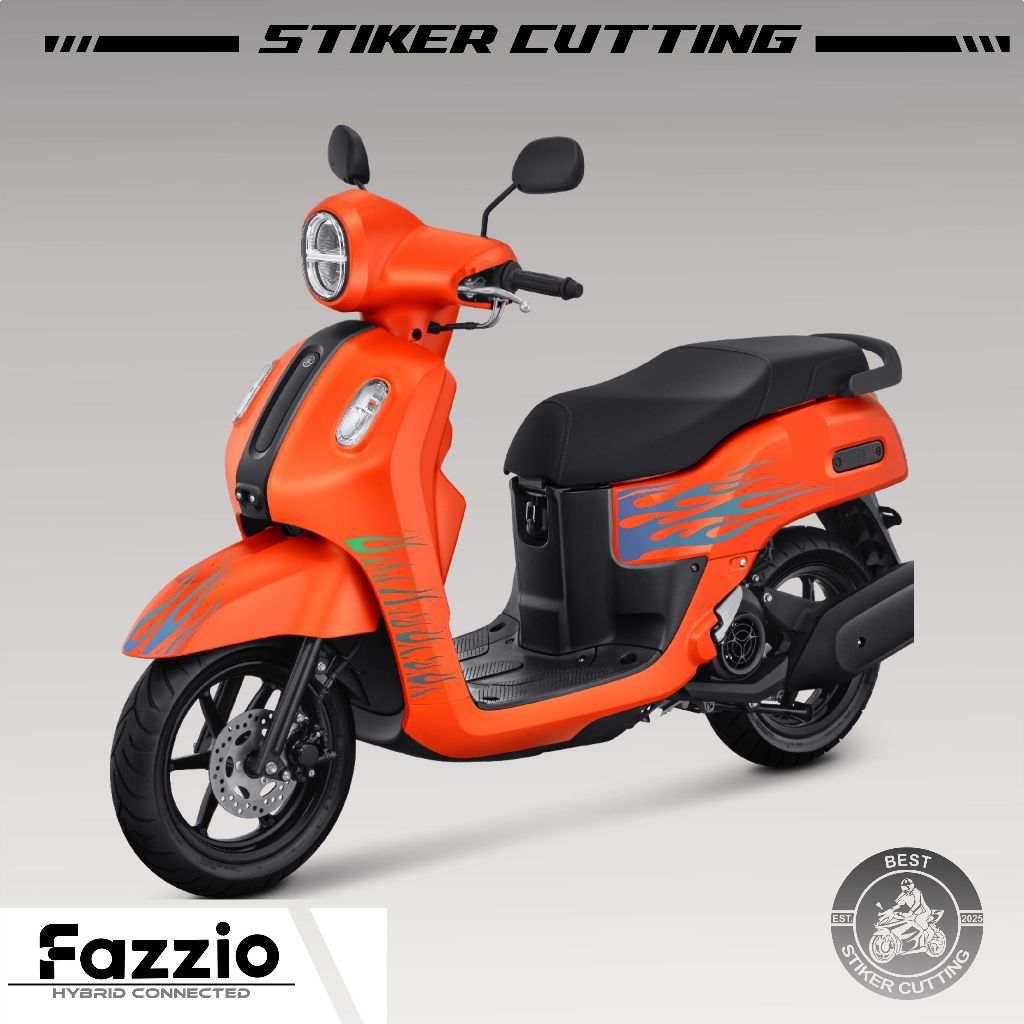 STICKER CUTTING FAZZIO MTF 259/STRIPING FAZZIO SIMPEL/STIKER MOTOR/LOGO RR/SKOTLET/STOCK DECALS/LIS/