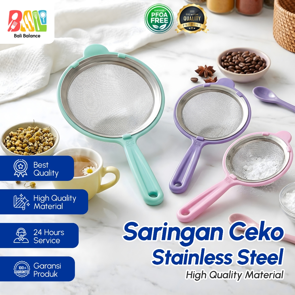 Bali Balance Saringan Halus Mpasi Ceko Stainless Steel Anti Karat Skimmer BPA Free 6 cm & 10 cm 361